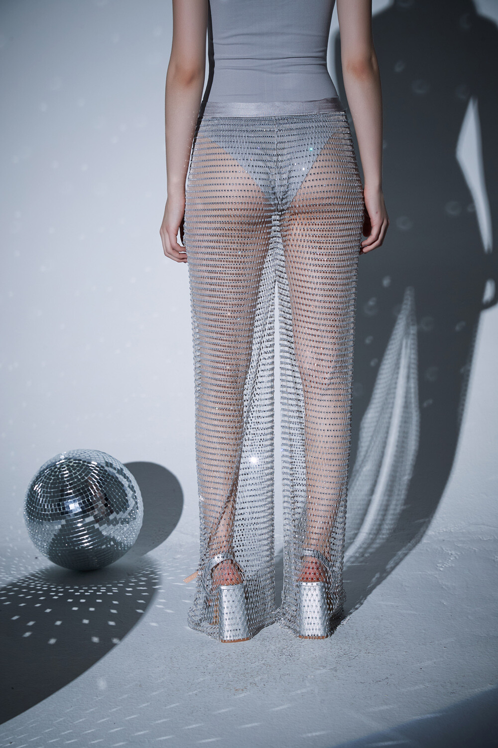 Pantalon Clairy Plateado