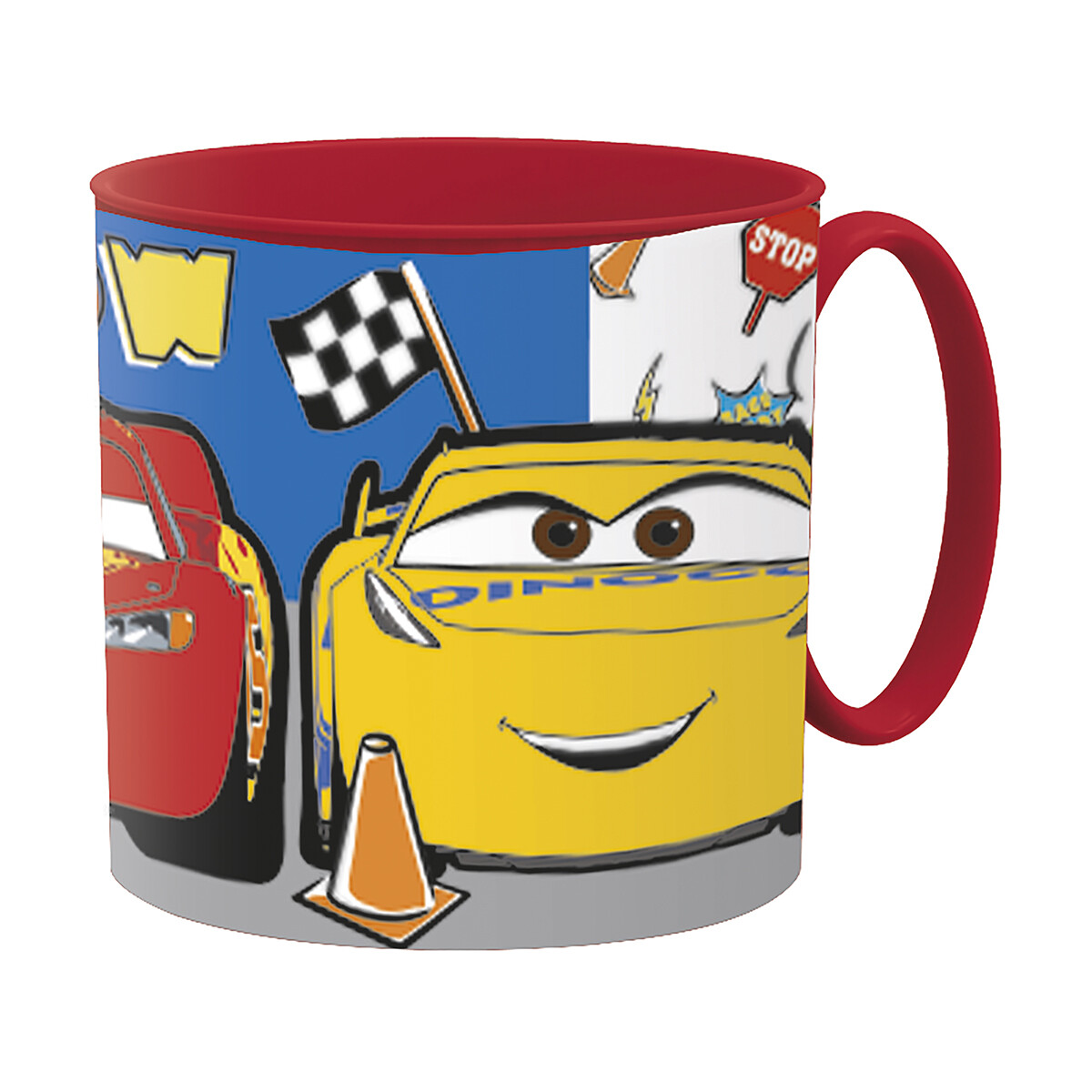 Taza Plástico Cars para Microondas 265 ml 