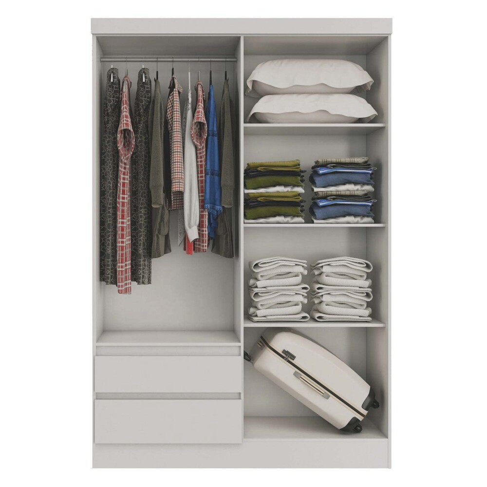 PLACARD ROPERO 4 PUERTAS MDP BLANCO 0400R VIENA