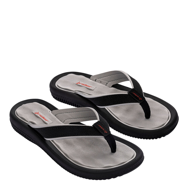 Sandalias de Mujer Rider Dunas Thong Negro - Gris