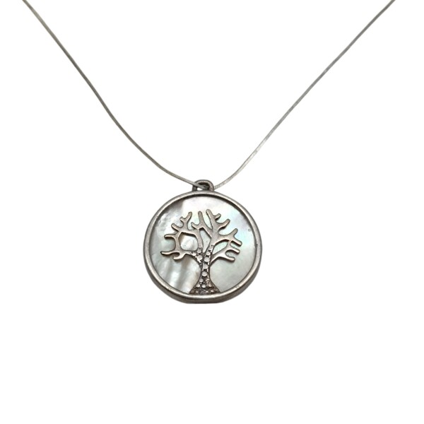 Dije Colgante Árbol de la Vida-Plata 925-Nacar-CP4090 Conpiedra