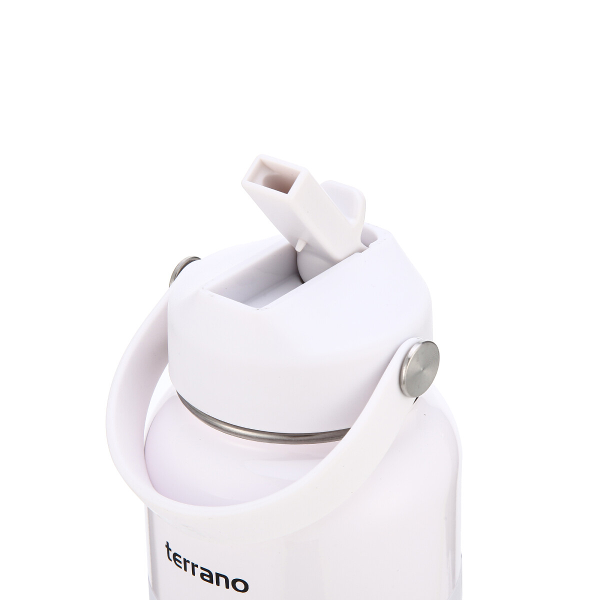 Botella Térmica con Pico 950mL. - Blanco Metalizado 