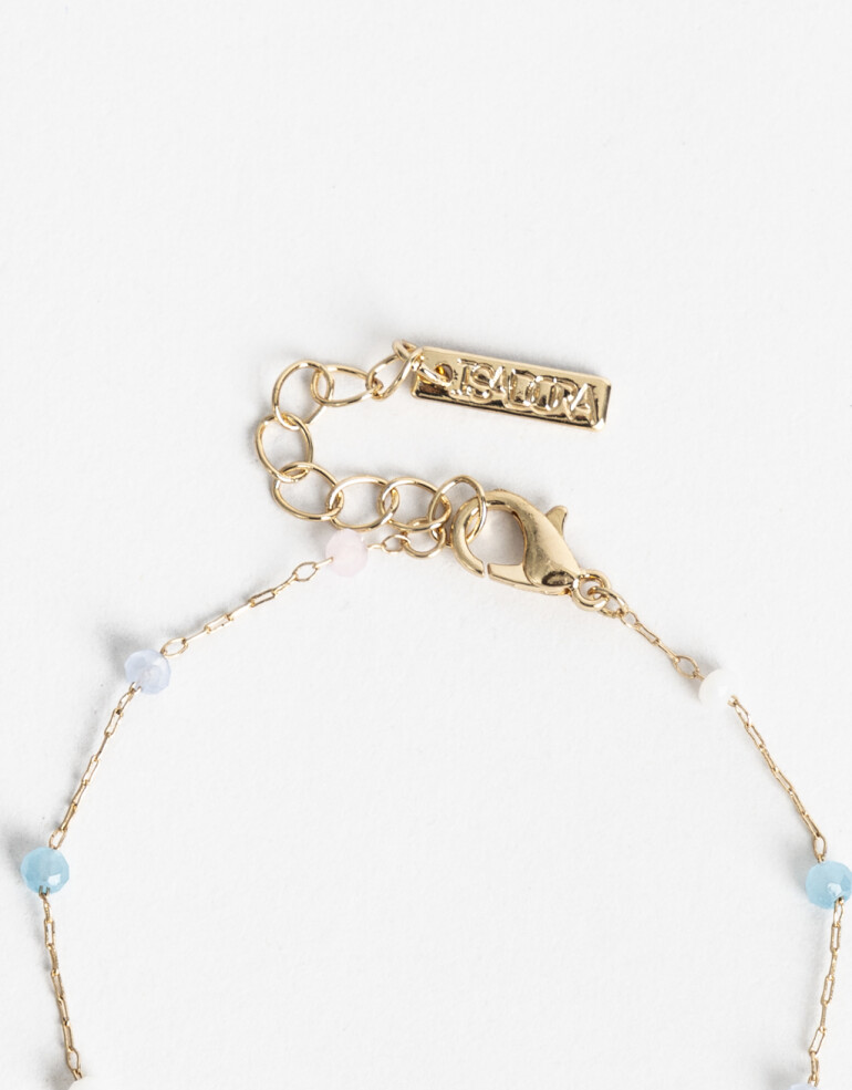 Pulseras Flexibles Color Pulsera Flexible Beads Color - Dorado