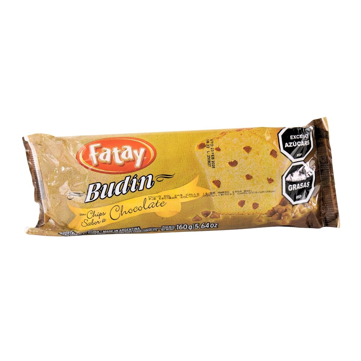Budin Fatay 160g Chispas de chocolate 