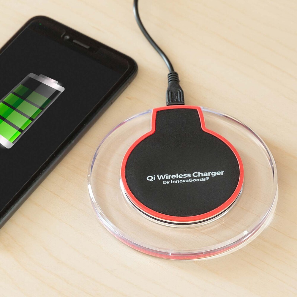 CARGADOR INAL SMARTPHONES QI ABS TRANSPARENTE INNOVAGOODS