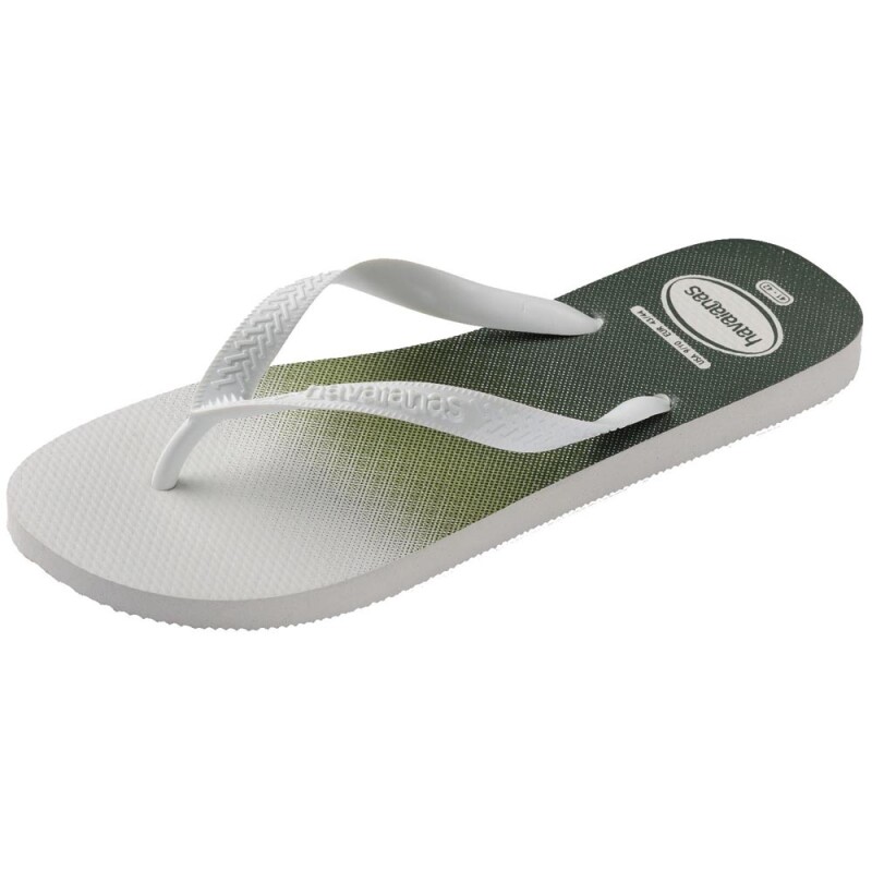 Sandalias Havaianas Top Basic FC Hombre Blanco Blanco Verde