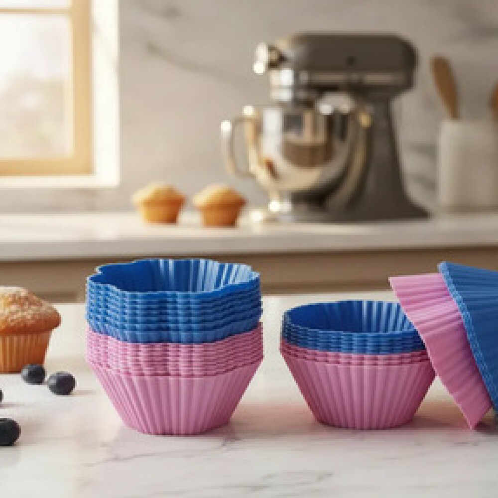 Set muffin estrella silicona 7x3.5 cm x6 PRISMA Set muffin estrella silicona 7x3.5 cm x6 PRISMA