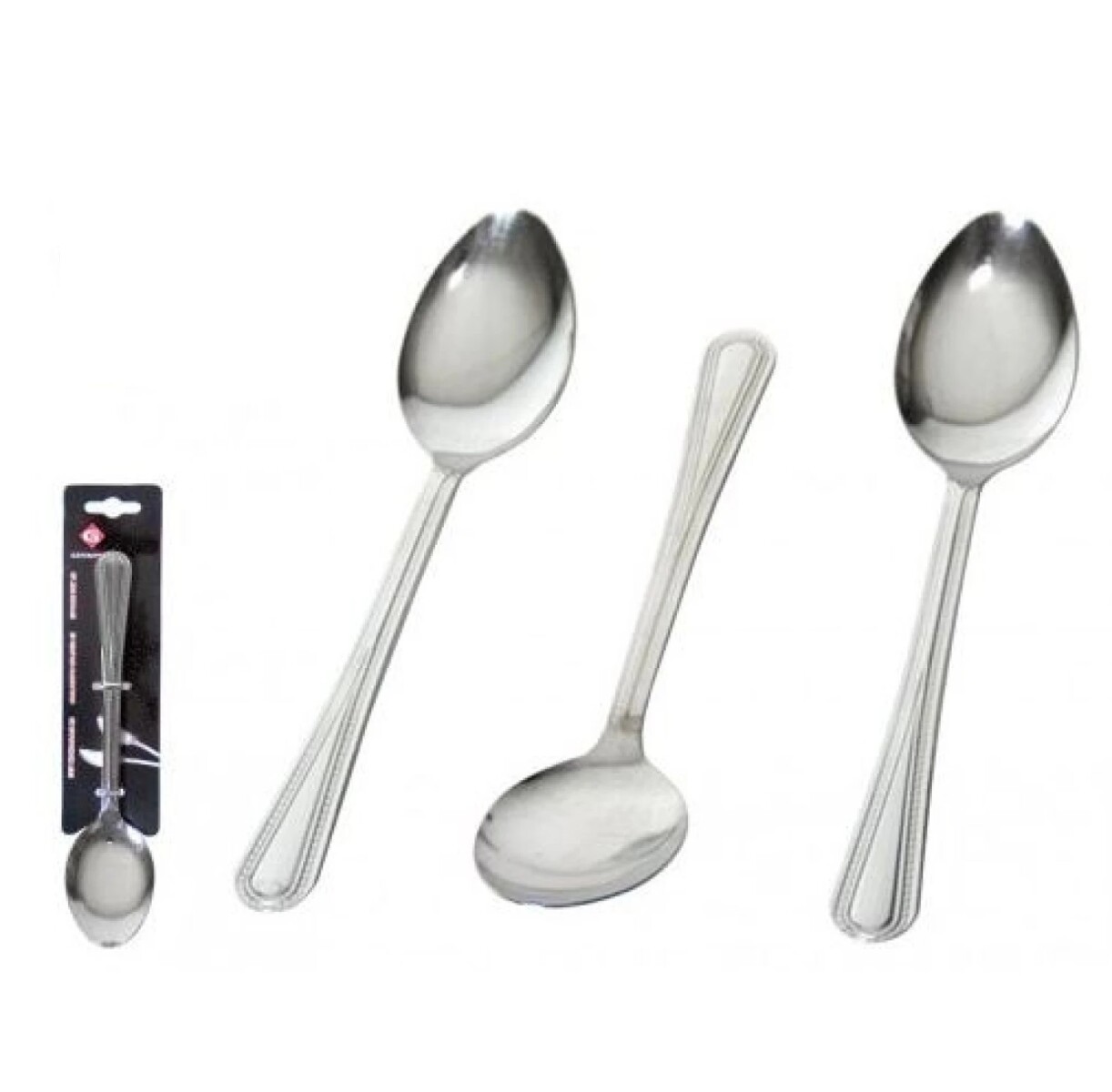 Set 3 Cucharas de Mesa de Metal 