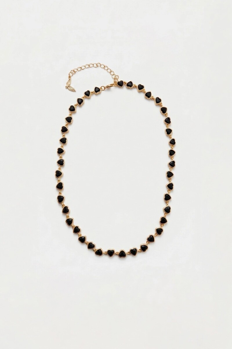 COLLAR FANCY HEART Negro