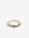 Anillos Medianos y Grandes Acrilico Anillo Metal Y Acrílico - Dorado