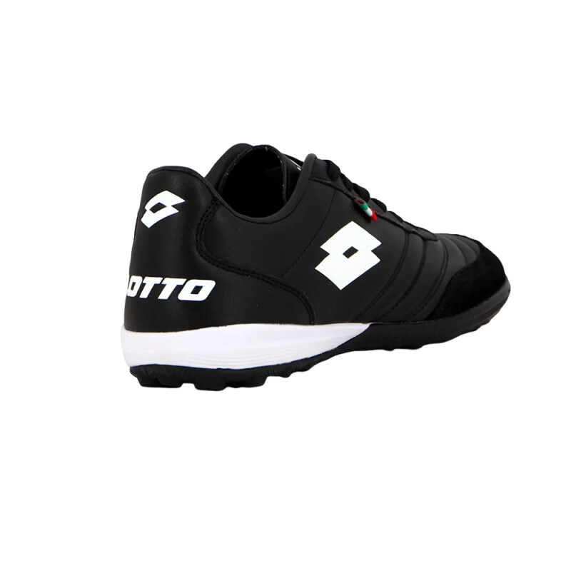 Championes Lotto Futbol Cuero Black White