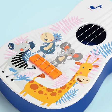 Guitarra Ukelele Infantil Instrumento Musical de 4 Cuerdas Naranja