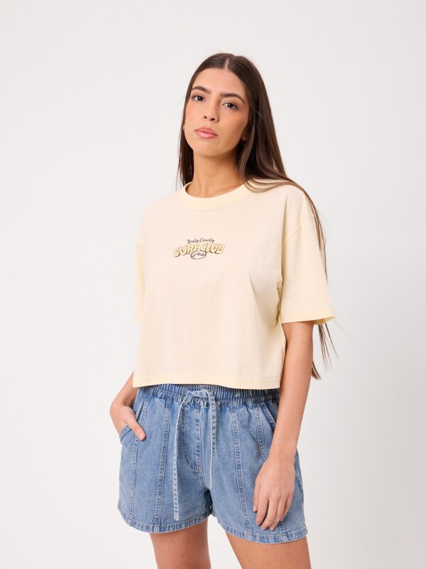 T-SHIRT DOBI RUSTY Crema