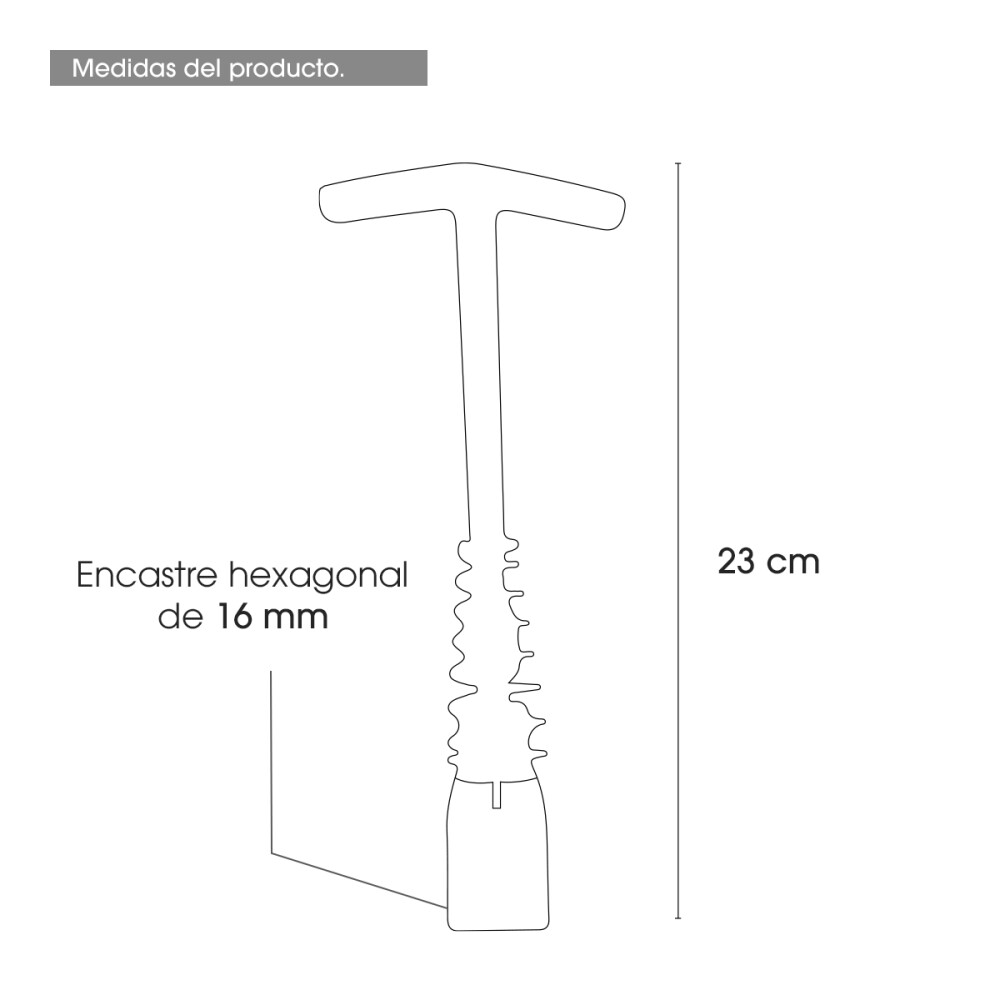 Llave Saca Bujias Articulado Hexagonal 16mm Mango Llave Saca Bujias Articulado Hexagonal 16mm Mango