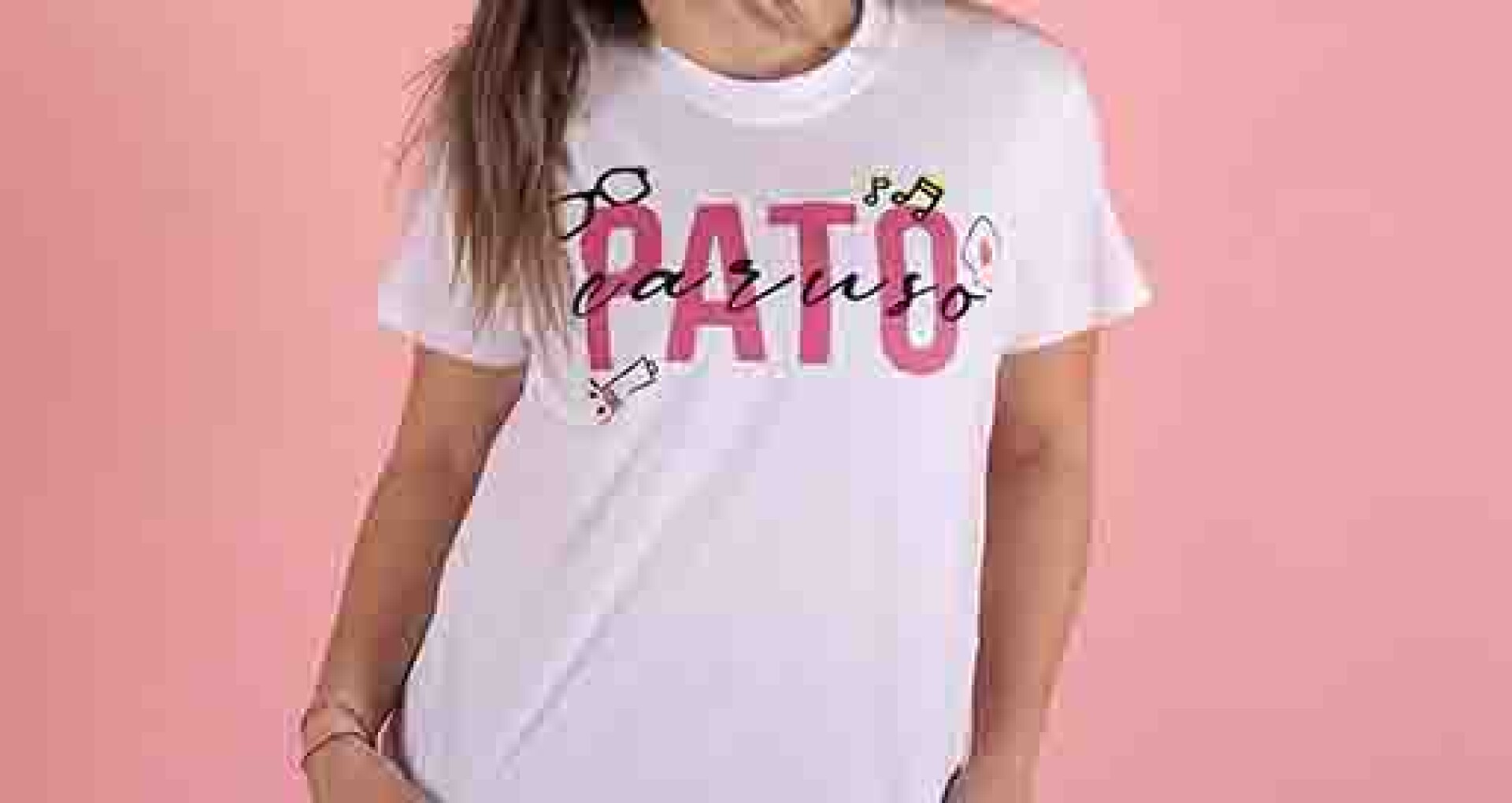Remera de Mujer You are the tik to my tok Pato Caruso - Blanco 