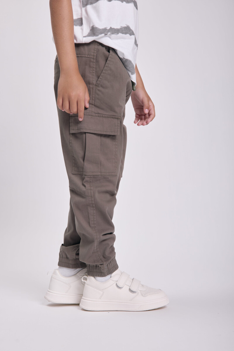 Pantalón jogger cintura elástica Verde Militar