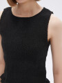 Musculosa Fruncin Negro