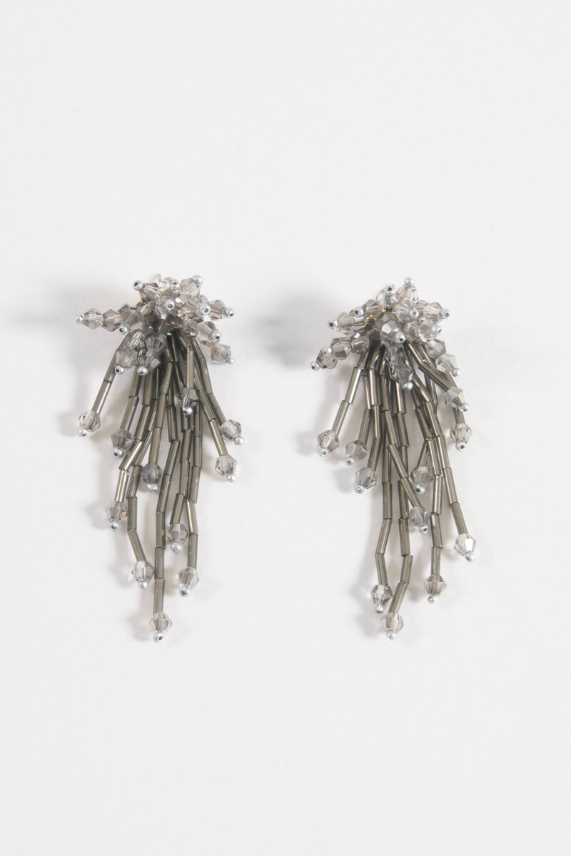 Caravanas mostacillas party peltre