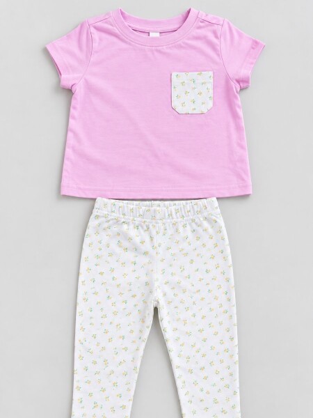 CONJUNTO COCOMIEL 8881 BEBA ROSADO