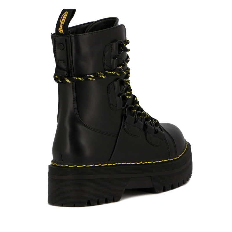 Botas Mujer Darkness Acordonada Negro
