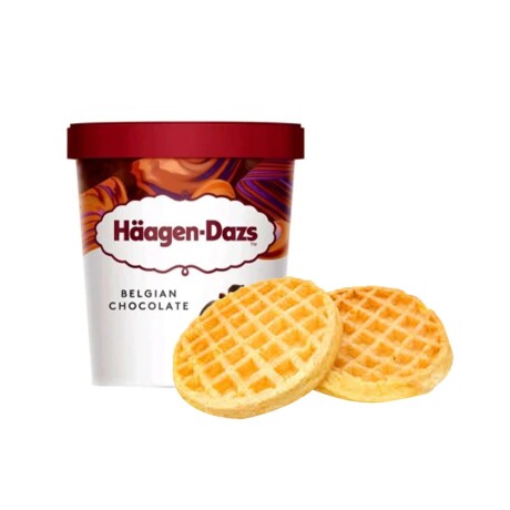 Haagen-dazs Belgian Choco 473 Ml + 2 Waffle 55 Grs Regalo Haagen-dazs Belgian Choco 473 Ml + 2 Waffle 55 Grs Regalo