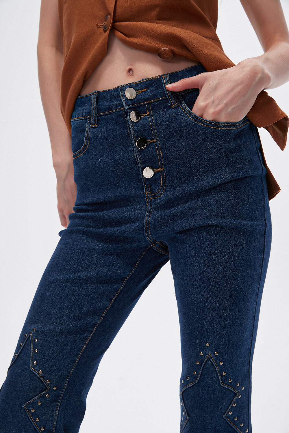 Pantalon Cintia Azul Medio