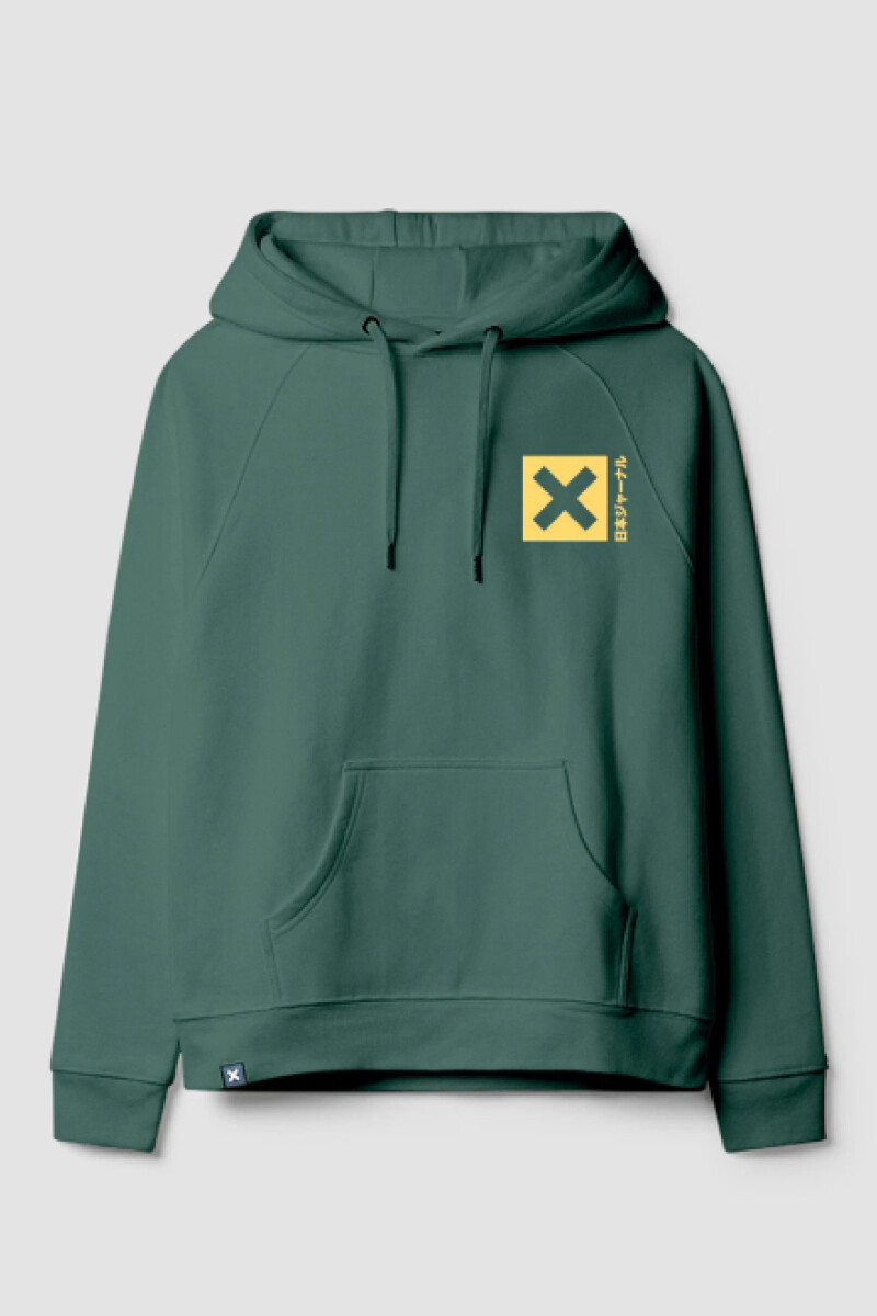 Hoodie Blue Banana - Nature Trecking Green