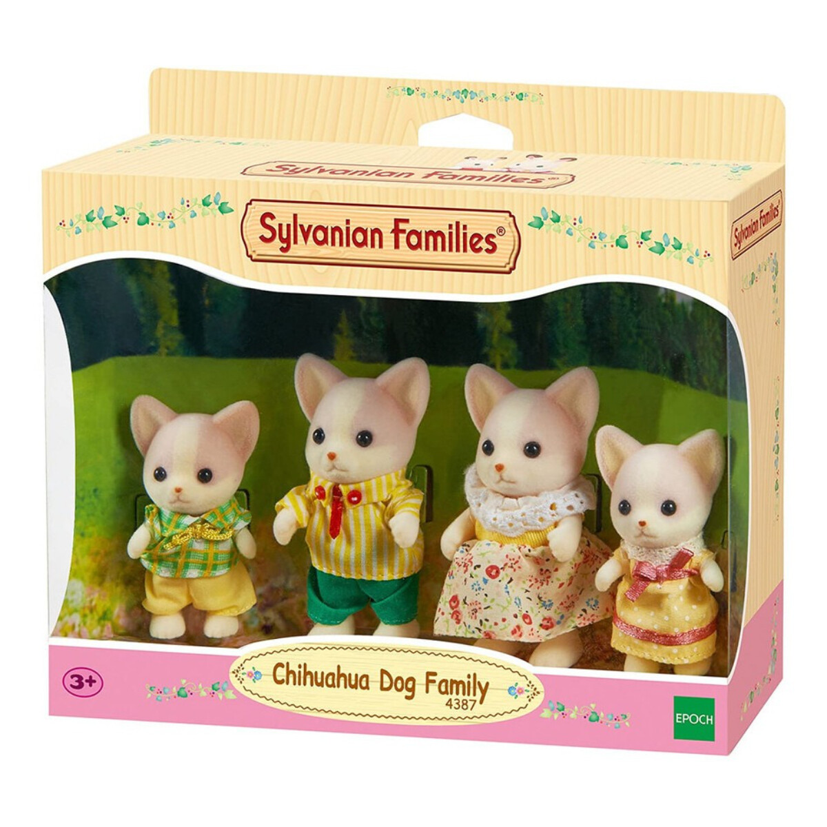 Sylvanian Families Familia Chihuahua Perros Juguete Figuras 