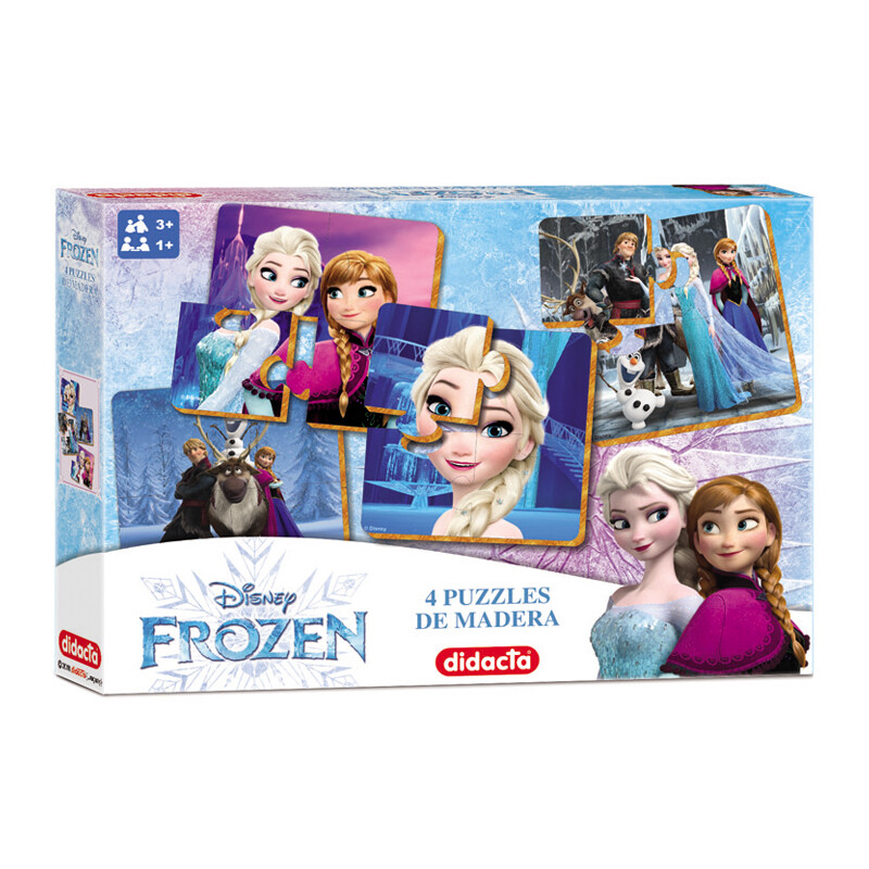 Puzzle 4 en 1 de madera Frozen Puzzle 4 en 1 de madera Frozen