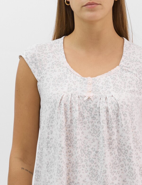 Pijama Con Capri CRUDO/MULTI