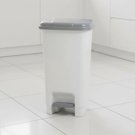 Tarro de residuos 15L con pedal BLANCO