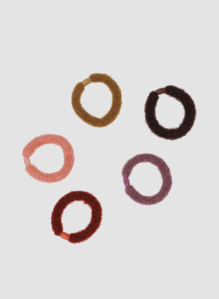 Pack x5 de colas<br /> para el pelo shiny Surtidos