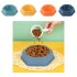 Plato Hexagonal Mascota Cachorros Comida Agua Plástico Atrix Variante Color Celeste