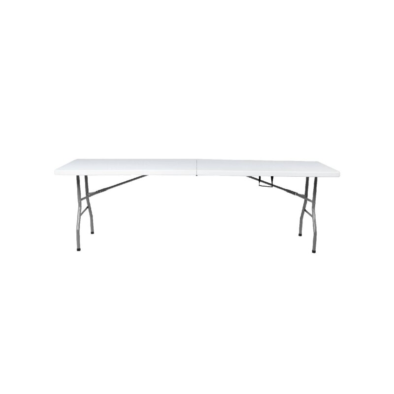 Mesa plegable 2.4m Portátil Jardín Camping Exterior Comedor Mesa plegable 2.4m Portátil Jardín Camping Exterior Comedor