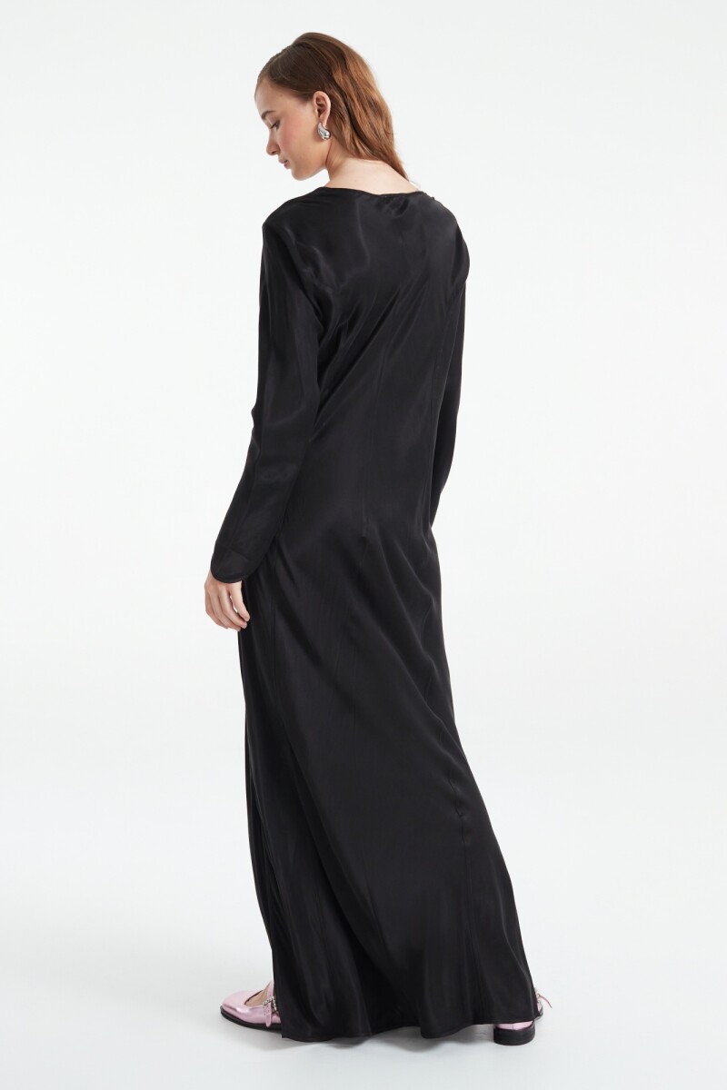 ARIELLE KAFTAN MAXI DRESS Negro