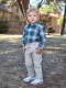 Camisa Body Cuello Bebe De Cuadros Plomo