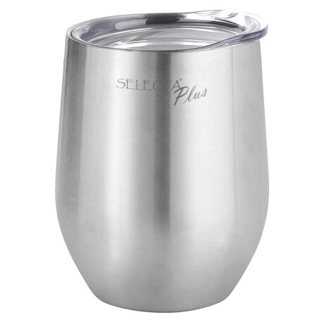 Vaso/Mate térmico Selecta con tapa en acero inoxidable 350ml Inox