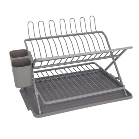 Escurridor Cruz Alum. C/Bandeja 45.3X32X28Cm Gris