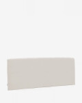 Cabecero desenfundable Valma de chenilla perla para cama de 160 x 200 cm de 160 x 200 cm