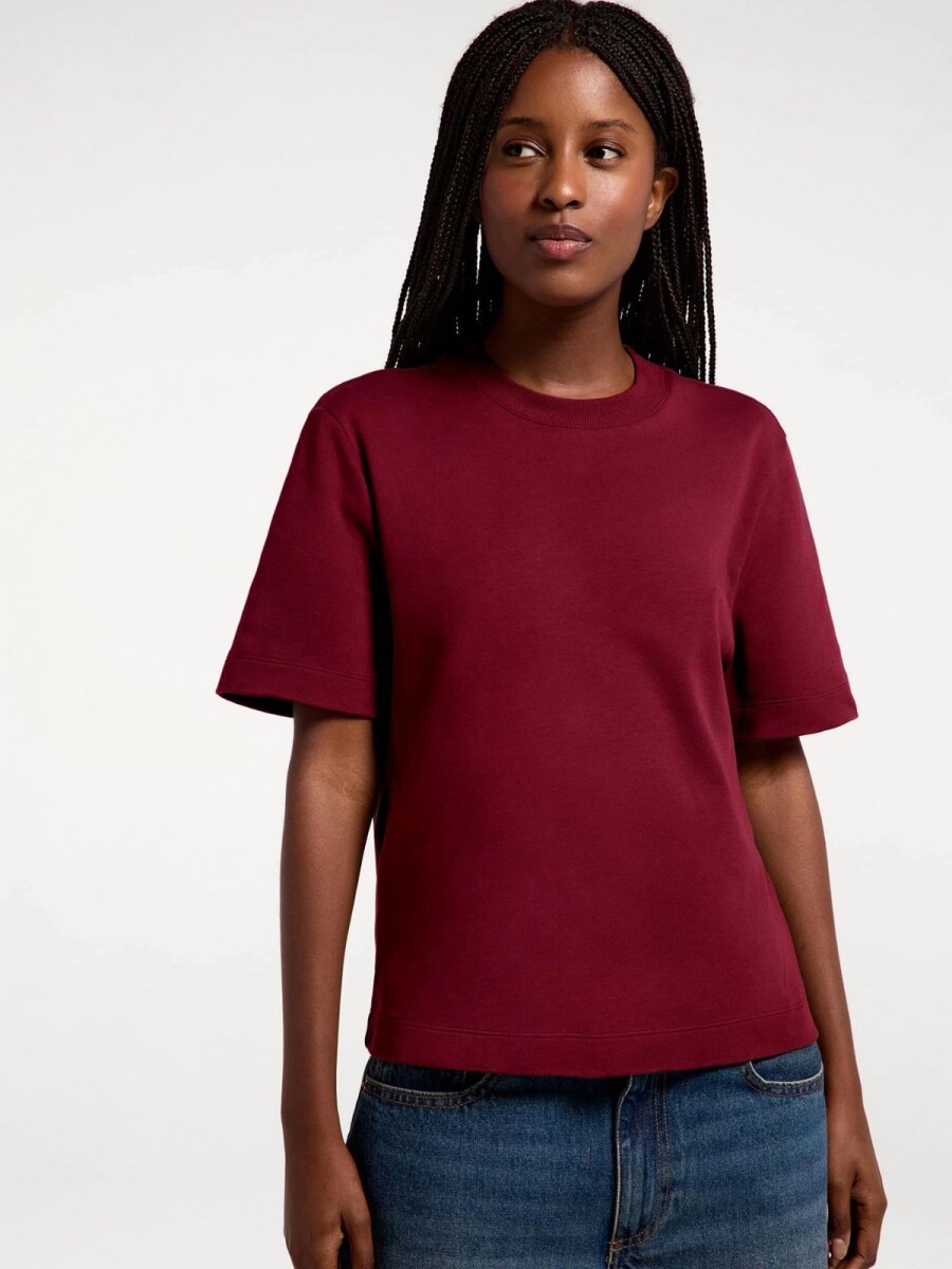 CAMISETA BÁSICA MANGA CORTA - BORDEAUX 