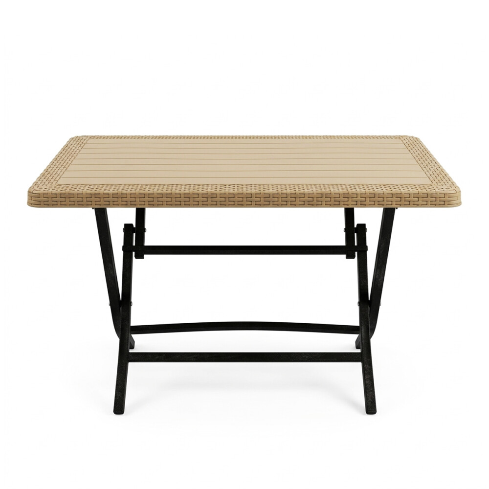 Set Mesa plegable + 4 Sillas Babel Beige