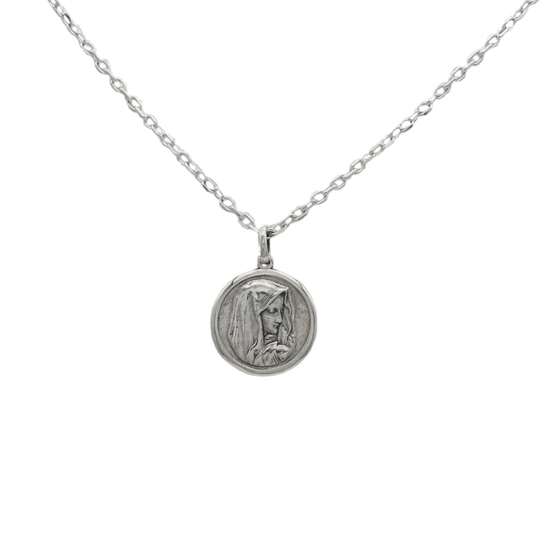 Dije Virgen María-Plata 925-Sin Piedra-CP3083 sinpiedra