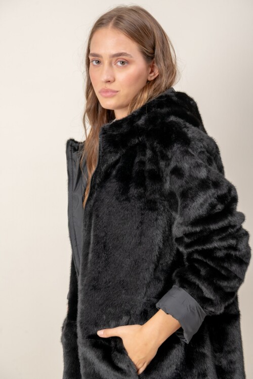 Tapado reversible Negro