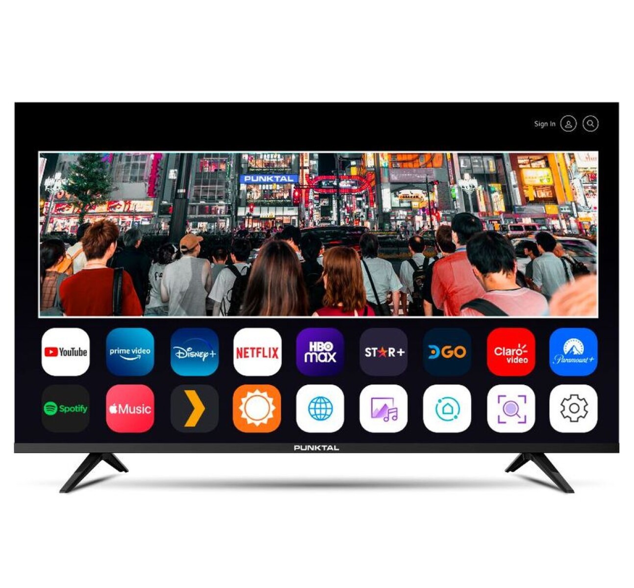 Televisor Sin Marco Smart TV 75" Punktal PK75W 