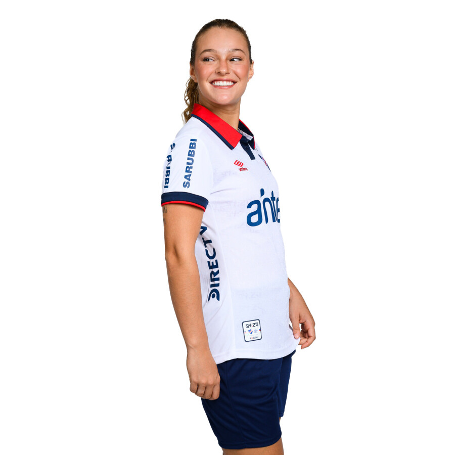 Camiseta de Mujer Umbro Home 2024 Nacional Blanco - Rojo - Azul Marino