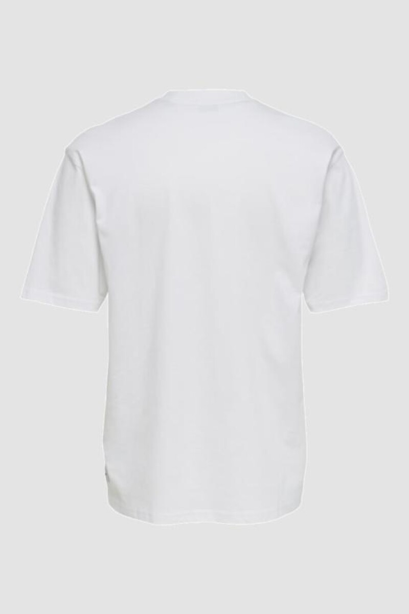 Camiseta Basica Manga Corta. White