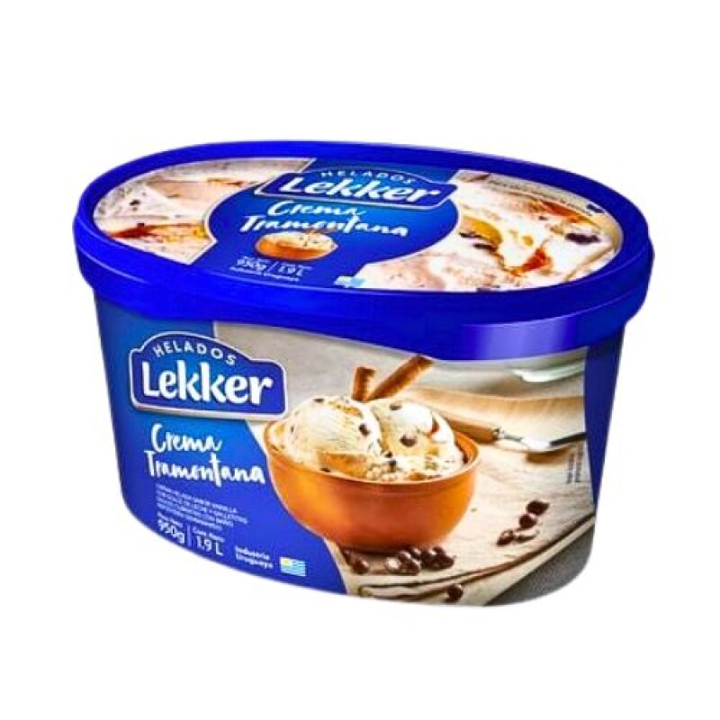 Helado Lekker - 1,9 lt Crema Tramontana