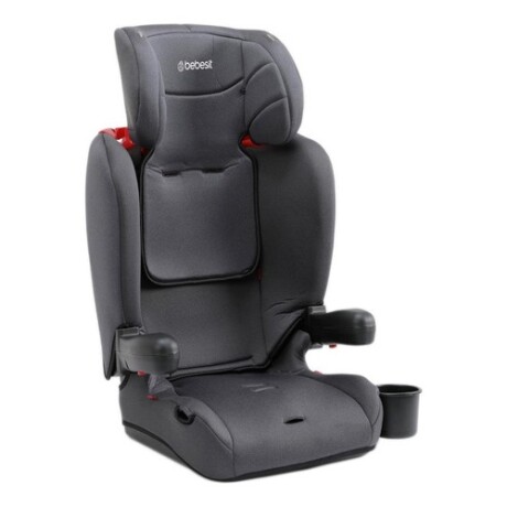 Silla butaca para auto Bebesit Smart plegable con posavaso + Isofix hasta 36kg Negro