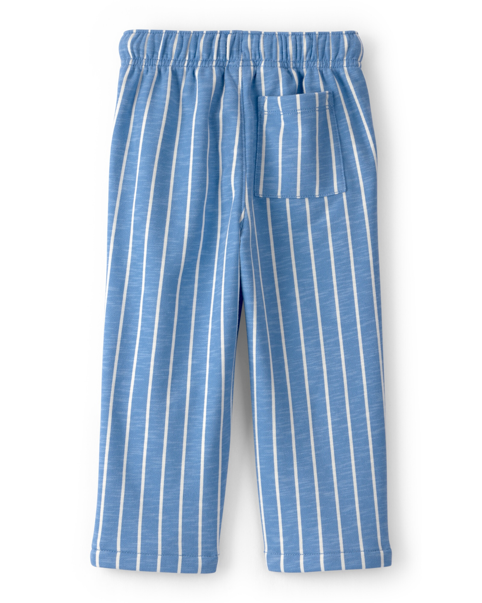 Pantalón de algodón, diseño a rayas azules y blancas Sin color