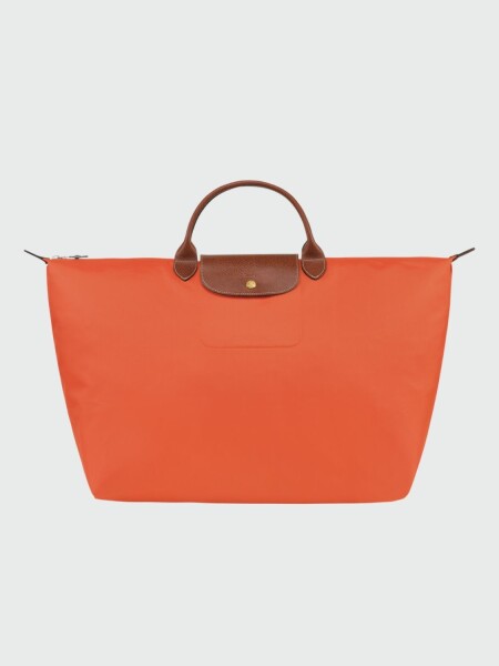 Longchamp -Bolso de viaje Longchamp plegable con cierre y asa corta, Le pliage Naranja